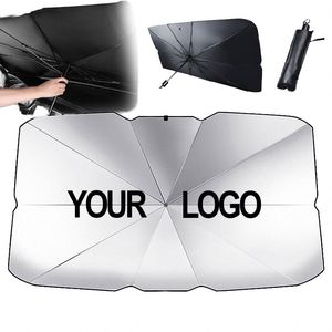 Front Windshield Sunshade Heat Insulation UV Protection Windshield Cover with Pull Cord for <b>Sunscreen</b> Sun Blocking - Product Image 1