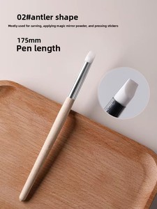 Pincel <span class=keywords><strong>de</strong></span> silicona <span class=keywords><strong>para</strong></span> decoración <span class=keywords><strong>de</strong></span> uñas con mango <span class=keywords><strong>de</strong></span> <span class=keywords><strong>madera</strong></span>, estilo japonés, herramienta multifuncional <span class=keywords><strong>para</strong></span> tallar y pintar, venta al por mayor - Product Image 6