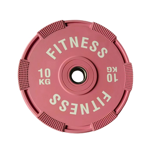 Nouvelles plaques de poids de musculation EIGFOH en caoutchouc pur couleur macaron, haute densité, pour usage commercial et entraînement à domicile - Product Image 2