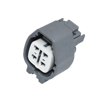 Connecteur de faisceau de câbles de sonde d'oxygène automobile 7S048C-4-21 à 4 broches avec bornes de contact en laiton et joints d'étanchéité - 12V 2A