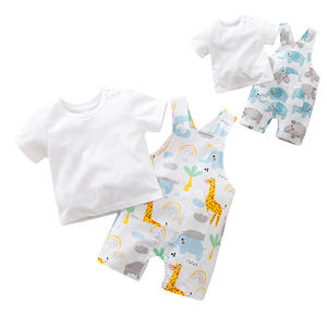 Traje de bebé al por mayor para recién nacido, ropa casual de verano de manga corta para el hogar - Product Image 2