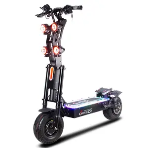 Superpower Electric Scooter for Adult 13inch Tire 8000w Max speed 130km Dual Motor 72V 40AH Foldable E-scooters with Seat