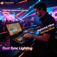 MA Notebook-kompatible DMX512 Beleuchtungskonsole 19-Zoll-Breitbild-Touchscreen I5 4GB RAM MA3D Wysiwyg mit USV