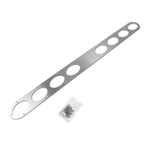 Poutre de renforcement de pare-chocs arrière en alliage d'aluminium, diffuseur d'air à 8 trous, noir et argenté, avec vis, pour modification automobile - Product Image 5