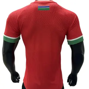 Copa de África 2023 Gambia Home Jersey Tailandia Camisetas de fútbol de alta calidad Nombre impreso Fans Camisetas deportivas Venta al por mayor Precio barato