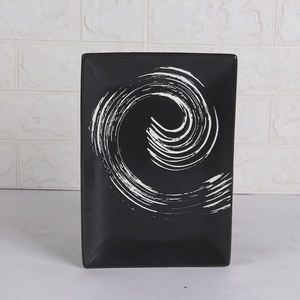 Plat à sushi écologique rectangulaire de 9 pouces pour présenter vos plats et assiettes japonais préférés avec motif végétal - Product Image 3