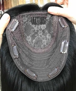 เครื่องทำผมมนุษย์ธรรมชาติ100% ไม่ผ่านกระบวนการ,ที่โกนผมสีน้ำตาลแบบตรงสำหรับผู้หญิง - Product Image 4