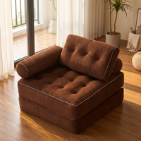 Conjunto de Sofá Plegable Moderno de Tela con Respaldo Firme y Relleno de Esponja para Apartamentos, Escuelas y Hospitales