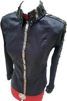 Fourniture en gros de veste d'équitation western confortable vêtements en nylon durables avec veste Showman de logo personnalisé