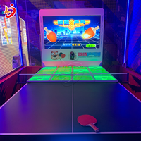 Simulador de Tenis de Mesa, Máquina de Videojuegos Arcade Digital de Ping-Pong, Pantalla de 65 Pulgadas, Sensor de Movimiento, Duradero, Ecológico, Inglés