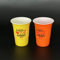 Gobelets en plastique PP jetables à paroi simple avec logo personnalisé - 12 oz/16 oz avec couvercles pour desserts et collations glacés