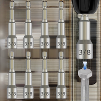 Jeu de 8 embouts de vissage magnétiques hexagonaux pour perceuse électrique sans fil 3/8 po, à changement rapide, pour réparation automobile, avec étui rigide