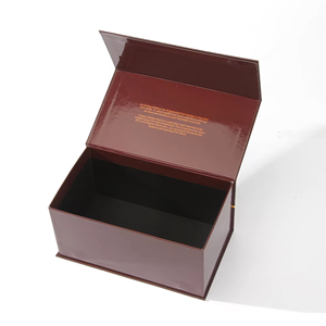 Caja de regalo magnética personalizada con asa Caja plegable Juego de regalo magnético Caja de cosméticos - Product Image 3