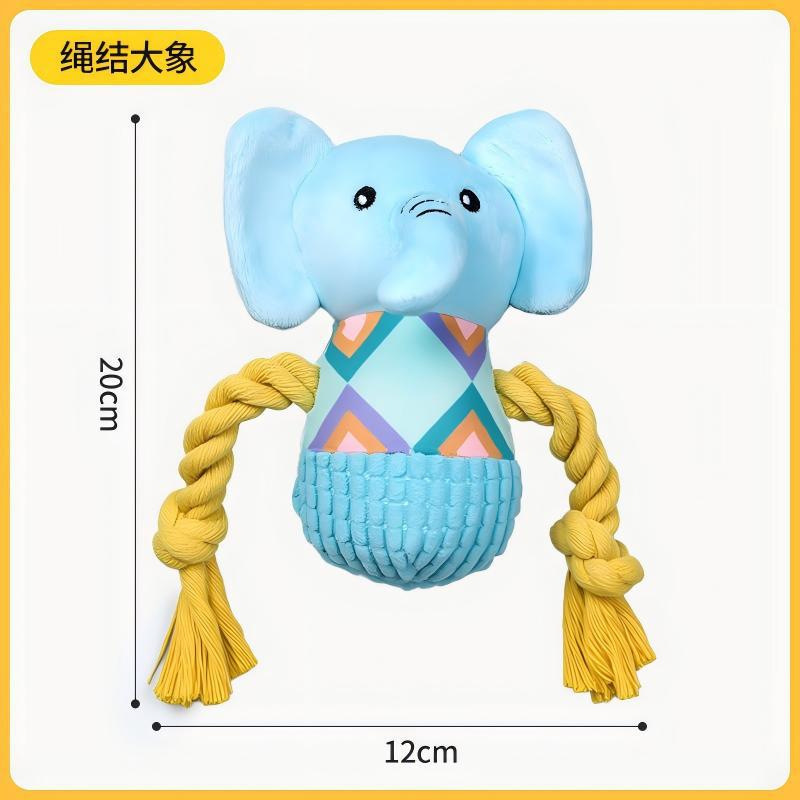 Éléphant en corde