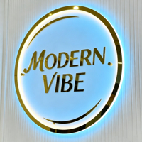 Enseigne rétroéclairée en acrylique 3D de qualité supérieure, logo d'entreprise personnalisé, boîte à lumière LED, décoration murale pour réception d'entreprise, boîte à lumière ronde avec logo