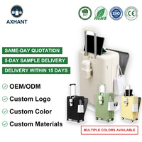 Tas Koper Bisnis Bukaan Depan Grosir 20 hingga 26 Inci dengan Port USB dan Tempat Cangkir, Lima Warna untuk Eceran