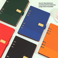 Agenda 2026 personnalisé en cuir PU A5, bloc-notes, journal officiel, coffret cadeau, carnet en cuir, boîte, stylo, reliure thermique
