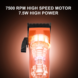 Máquina de Cortar Pelo y Barba Inalámbrica Profesional Personalizada, Cortapelos Eléctrico de Plástico para Barbería con USB y 180 Minutos de Autonomía - Product Image 5