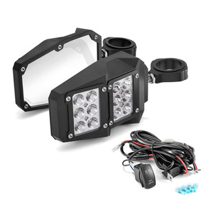 Barra de luces LED de 1.75 pulgadas y 2 pulgadas para montaje en riel de jaula de UTV con kit de cableado para actualización de vehículos utilitarios Polaris - Product Image 1