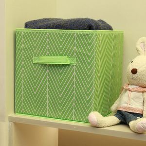 Fabric Storage Organizer Bin <b>File</b> <b>Box</b> Made of Fibreboard and Paper in Stylish Look for Shelf Closet - Product Image 2