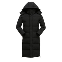 Veste longue en polyester décontractée, imperméable, réversible, à capuche, style streetwear, mode automne-hiver, avec logo personnalisé OEM imprimé.