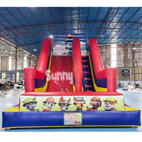 Toboggan Gonflable Commercial en PVC pour Enfants, Thème Chien de Dessin Animé, Maison de Rebond et Toboggan Écologique pour Enfants de 3 Ans et Plus