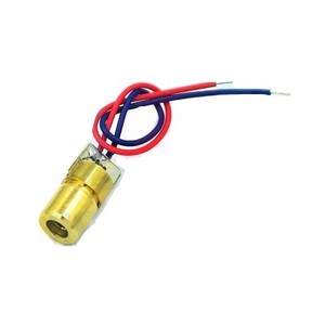 V 5V 5MW Bán Dẫn Đồng 6MM 650nm Đường Kính Ngoài Đầu Đỏ Laser Điểm Diode Mô-đun Ống - Product Image 2