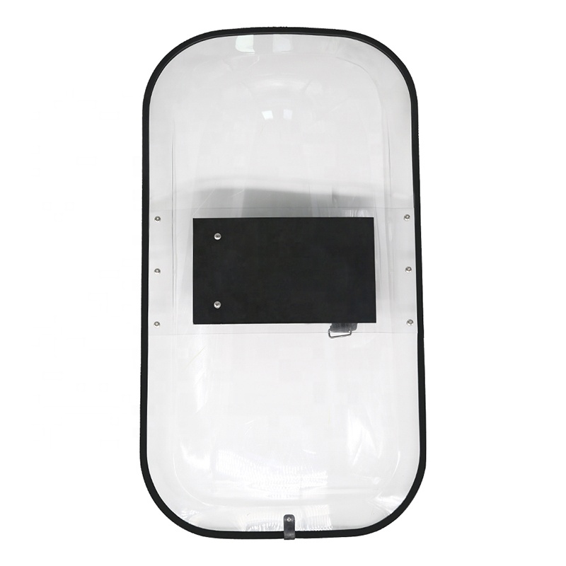 KMS Custom Professional Safety Gear Transparent PC Tactical Round High Strength Shield for Law Enforcement Protection