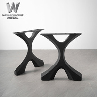 Base de table à manger en métal, design intérieur, pieds de table en fonte pour restaurant, café, bistrot, base robuste