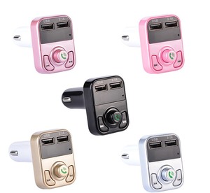 Dropshipping sản phẩm 2024 tự động đài phát thanh âm nhạc Adapter kép USB Hands miễn phí Kit Car Charger MP3 máy nghe nhạc FM Transmitter BT Loa - Product Image 6