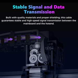 Creality K2 Print Head <b>Cable</b> 80C 300V High Temp Resistant FPC Flat <b>Cable</b> Replacement For 3D <b>Printer</b> Hotend Mainboard Connector - Product Image 3