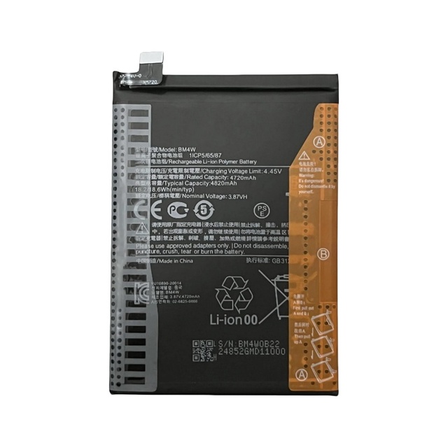 REAL CAP Replacement Battery BM4W for Xiaomi Mi 10T Lite Mi 10i Redmi Note 9 Pro 5G Cell Phone Batteries Factory OEM Customized