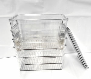 Contenedores Apilables Transparentes de Plástico con Tapa y Asa, Organizador de Cocina, Dispensador de Bolsas de Basura - Product Image 2