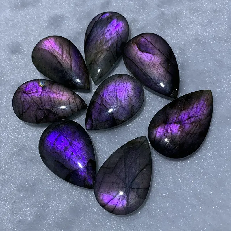 53x19x7 Amazing full Flashy Multi Purple Labradorite Cabochon Gemstone Good Quality Jewelry Making 71.60 Crt