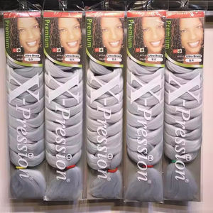 LEILONG Cabello Sintético de 165g de Alta Demanda, Trama Única, Trenza Jumbo, Cabello para Trenzar en Caja, Textura Yaki, <span class=keywords><strong>Extensiones</strong></span> de Cabello de Alta Calidad - Product Image 3