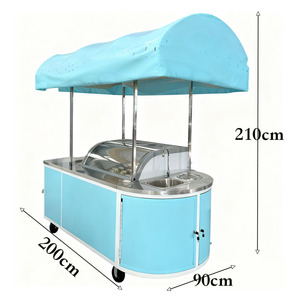Xe đẩy kem que giá tốt, <span class=keywords><strong>c</strong></span>ó tủ đông và lều bán kem - Product Image 2