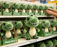 Boneka Dinosaurus Desain Khusus, Mainan Hewan Isi Lembut yang Menggemaskan untuk Hadiah Bisnis Promosi