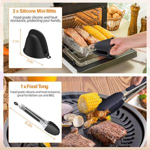 Ninja Dual Oven Accessory Set Reusable Rectangle Non-Stick <strong>Silicone</strong> <strong>Air</strong> <strong>Fryer</strong> <strong>Basket</strong> with Liners Baking Dishes &amp; Pans - Product Image 5