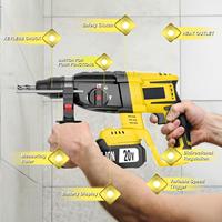 Outils Électroportatifs Haute Performance Perceuses Sans Fil 18V 1.5Ah Perceuse Sans Fil Visseuse Sans Fil Kit d'Outils Électriques à Batterie Lithium