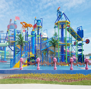 معدات حديقة مائية منزلق مائي من الفيبرجلاس للبيع - Product Image 5