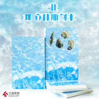 Carnet de notes sculptural 3D créatif personnalisé A5, souvenir de voyage de Sanya, cadeau culturel