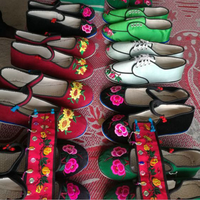 Beau fil à broder en soie 150D de style minoritaire chinois multicolore