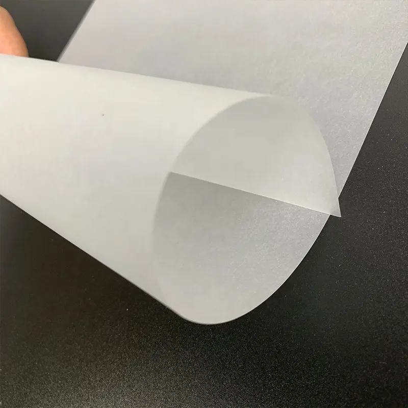 Papel Qiang Producción profesional 50g a 230G Papel de calco transparente de todos los tamaños para embalaje