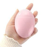 Flacon ovale personnalisé de 50 ml, mini, au toucher doux, rechargeable, pour rouge à lèvres, soin de la peau, blush, emballage compressible avec couleur personnalisée