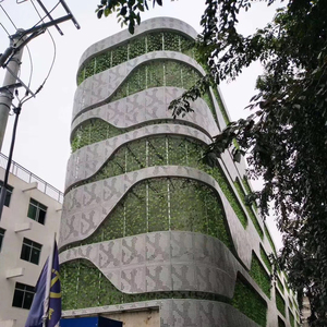 Rivestimento per pareti in metallo aljuminum perforato <span class=keywords><strong>ad</strong></span> arco per la decorazione della parete divisoria del ristorante - Product Image 3