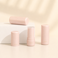 Mini tube de déodorant 5g/7g, contenant vide en plastique PP à mécanisme rotatif, emballage personnalisé pour baume parfumé solide avec logo estampé or