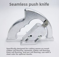 Outil de pose de revêtements de sol en rouleau PVC/caoutchouc, couteau à pousser sans soudure, coupe-joints dédié, outil de lissage de joint Nora Push-Knife