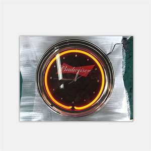 Wholesale China Factory Price 15inch Chromed Popular Design <strong>Neon</strong> Wall <strong>Clock</strong> - Product Image 2