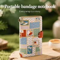 Carnet de notes créatif et écologique en papier, avec sangle, souvenir de voyage, cadeau d'affaires A5
