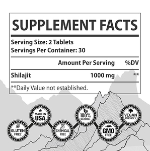 Comprimés de résine de Shilajit de l'Himalaya de qualité supérieure avec plus de 85 oligo-éléments et acide fulvique - Stimulant d'énergie naturel pour hommes et femmes - Product Image 6